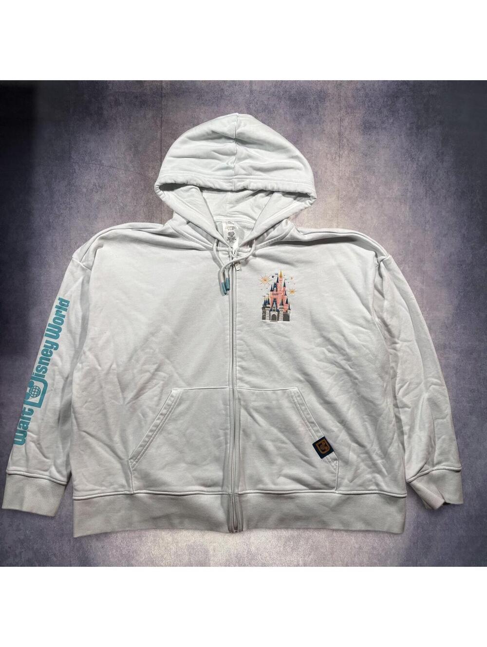 Official Walt Disney World Cinderellas Castle Zip Up Hoodie